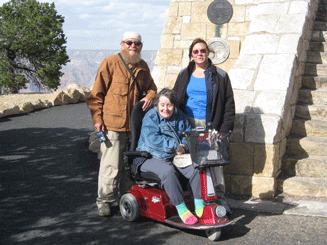 Bob, Adrienne, Alison at the Grand Canyon