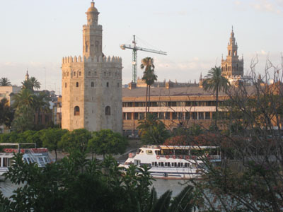 Seville at sunset