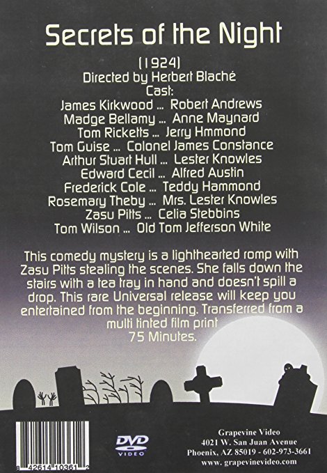 Cast Credits for Secrets of the Night