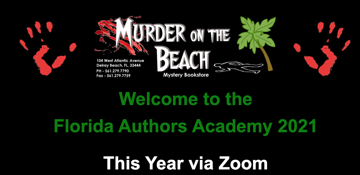 Murder on the Beach FL Author Academy banner
