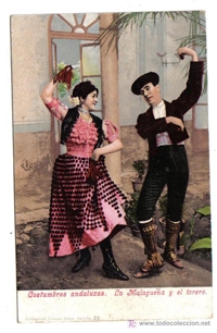La Malagueña y el torero postcard
