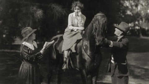 Alice Guy directs Bessie Love in Her Great Adventure