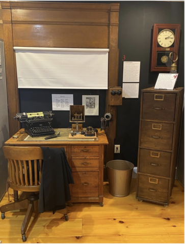 Recreation of a Train Depot telegraph Station at NH Telephone Museum